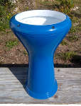 Blue Egyptian darbuka.