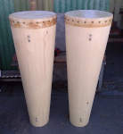 Old style conga drum skinned and almost finished.