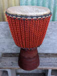 Custom built lenke wood djembe.
